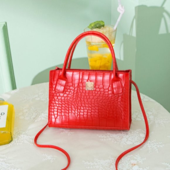 Bright Red Shoulder Bag - Picture 1 of 6